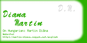 diana martin business card
